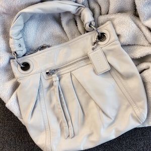 Coach White Hand-Carry/Long Strap Bag